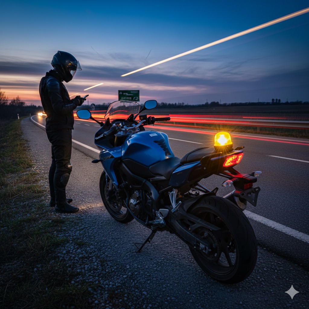 Moto con valiza V16 IoT
